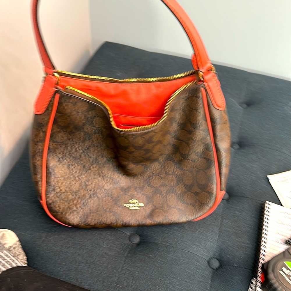 Coach Logo Hobo Bag